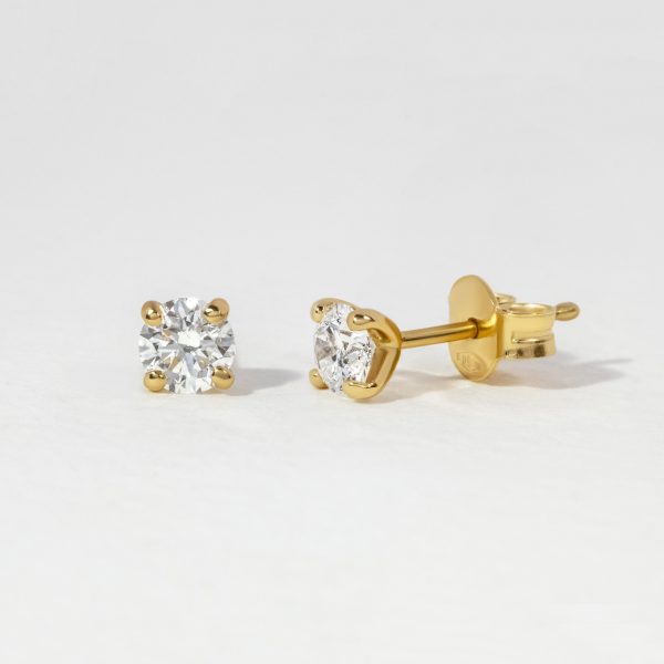Round Lab Grown Diamond Earrings