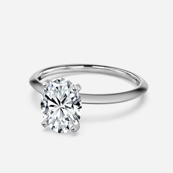 Alika Oval Solitaire Lab Grown Diamond Engagement Ring