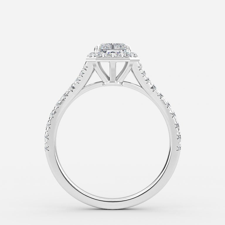 Chelsea Radiant Halo Lab Grown Diamond Engagement Ring