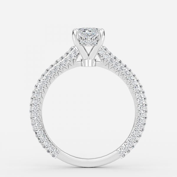 Nhẫn đính hôn kim cương nhân tạo Hidden Halo Iona Marquise