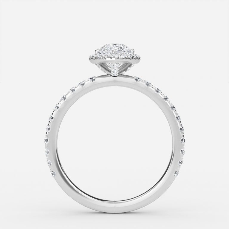 Lillian Pear Halo Lab Grown Diamond Engagement Ring
