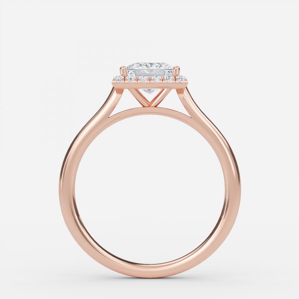Levi Princess Halo Lab Grown Diamond Engagement Ring