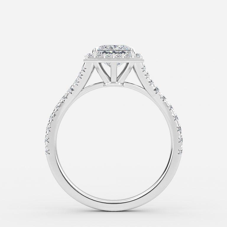 Chelsea Princess Halo Lab Grown Diamond Engagement Ring