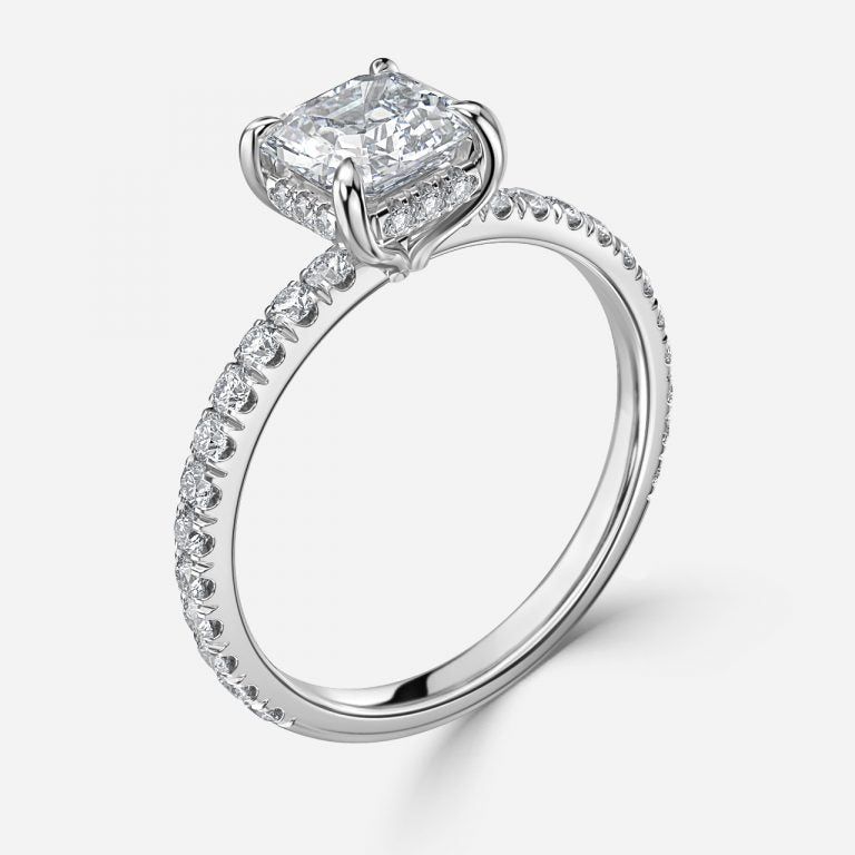 Lucian Asscher Hidden Halo Engagement Ring