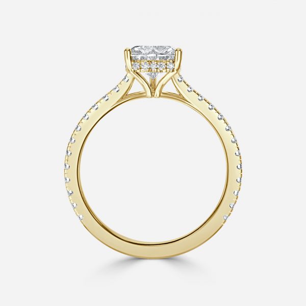 Nanami Heart Lab Created Diamond Hidden Halo Engagement Ring