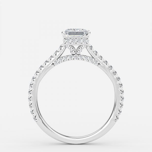 Charles Princess Hidden Halo Lab Grown Diamond Engagement Ring