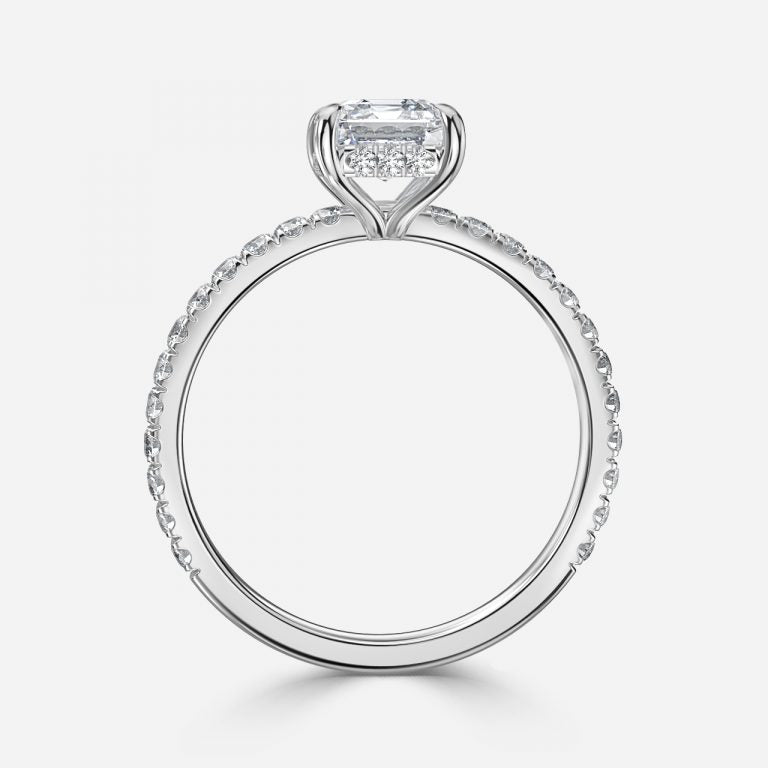 Lucian Asscher Hidden Halo Engagement Ring