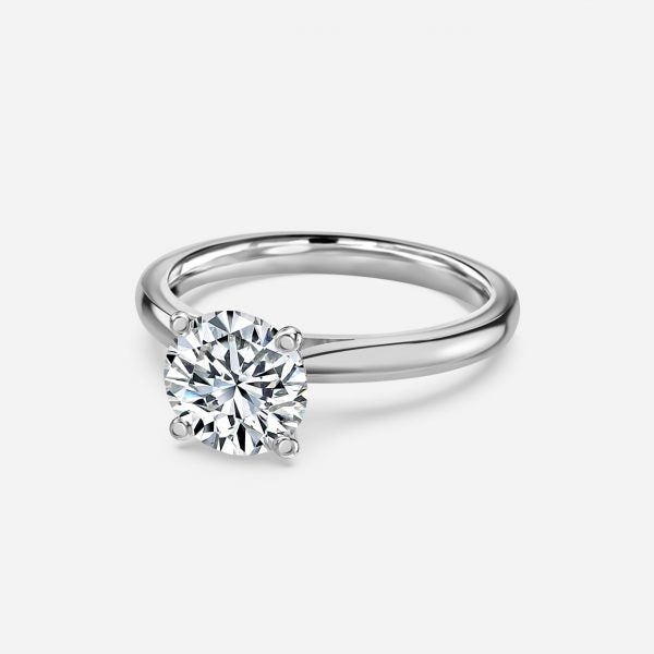 Florian Round Lab Grown Diamond Solitaire Engagement Ring