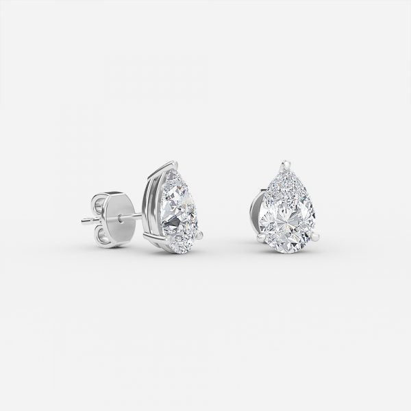 Pear Lab Diamond Stud Earring