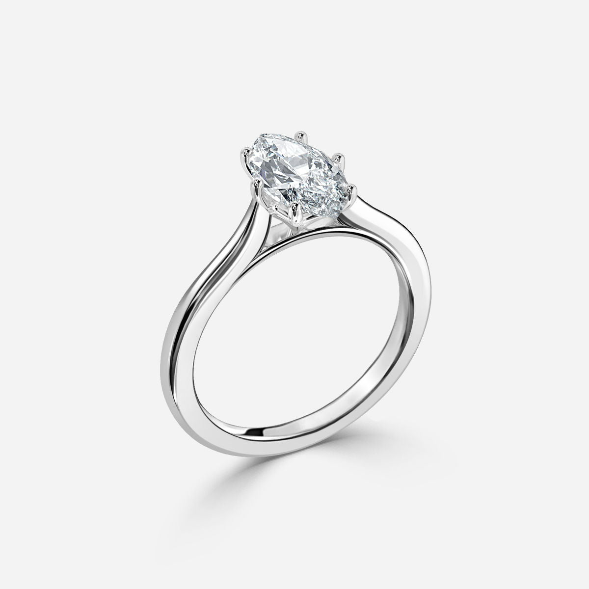 Nhẫn đính hôn kim cương nhân tạo Nimi Marquise Solitaire