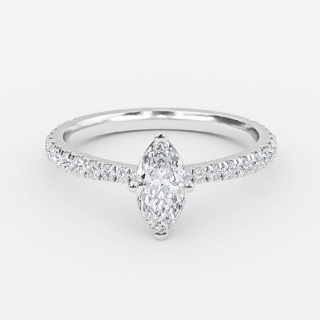 Crown-Marquise-Diamond-Band-Engagement-Ring