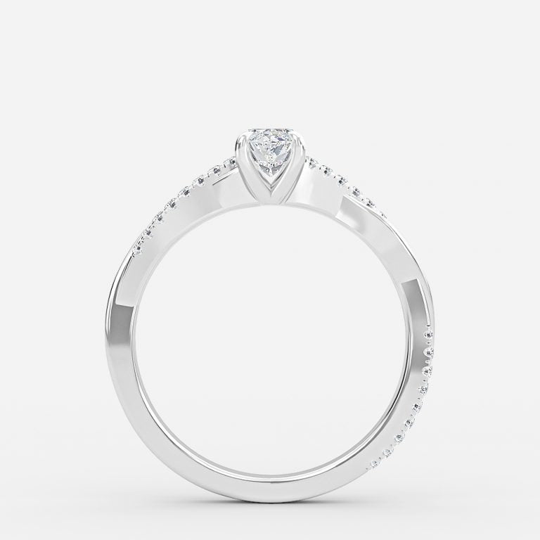 Nhẫn đính hôn kim cương của Nefereti Marquise Diamond Lab