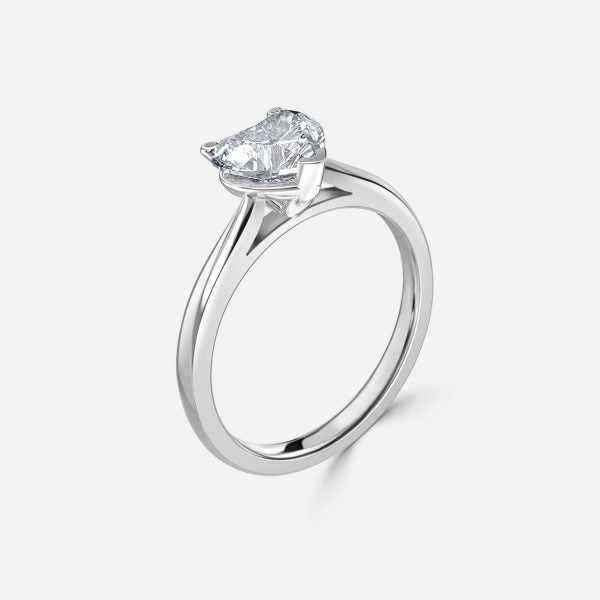Nhẫn đính hôn kim cương nhân tạo Florian Heart
