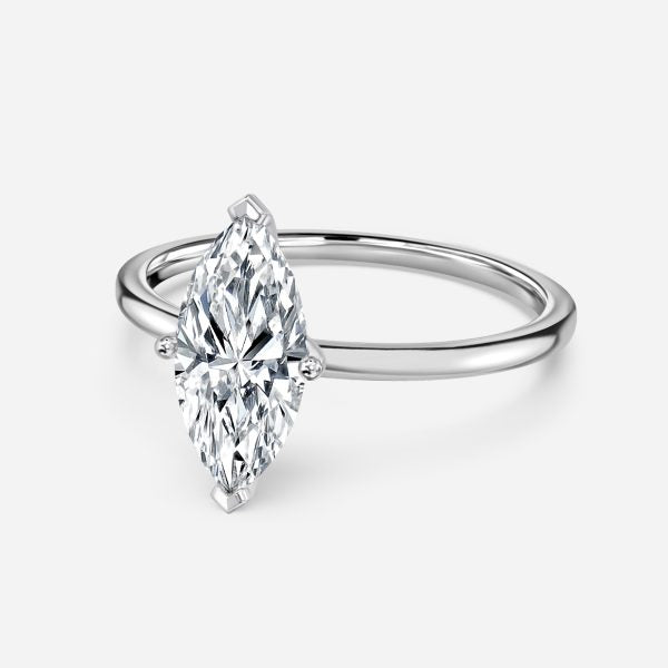 Celtic Marquise Solitaire Lab Grown Diamond Engagement Ring
