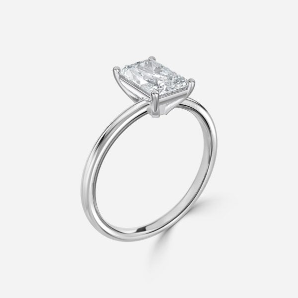 Celtic Radiant Solitaire Lab Grown Diamond Engagement Ring