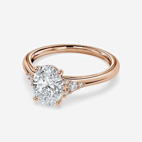 Anastasia Oval Three Stone Lab Grown Diamond Engagement Ring
