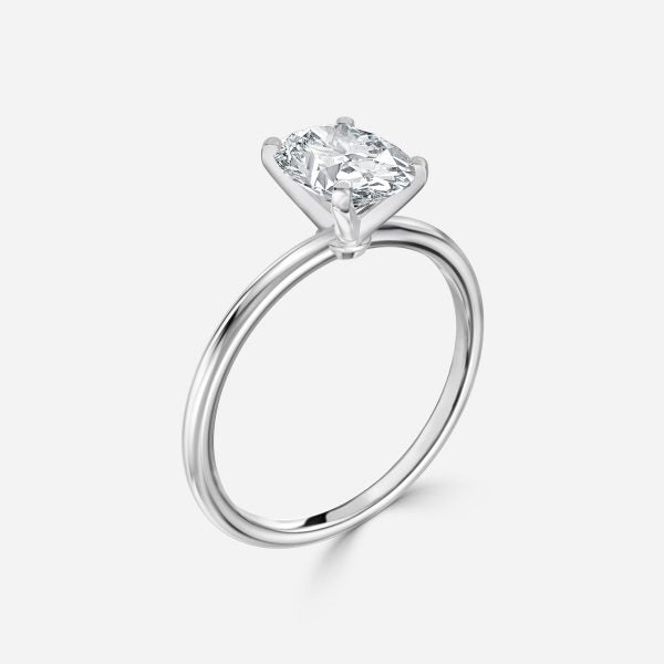 Alika Oval Solitaire Lab Grown Diamond Engagement Ring