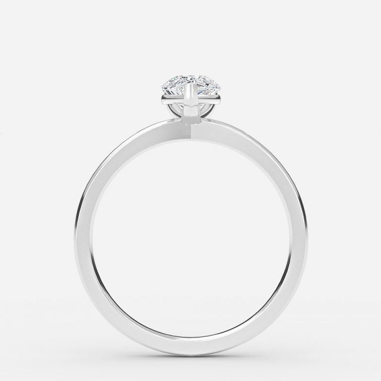 Esme Pear Lab Grown Diamond Solitaire Engagement Ring