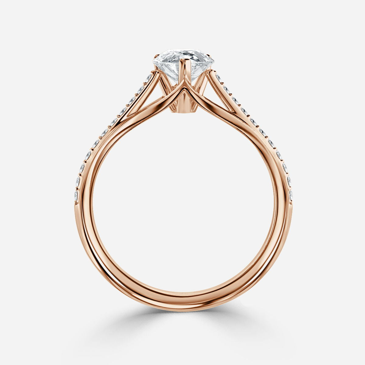Heni Pear Lab Grown Diamond Engagement Ring