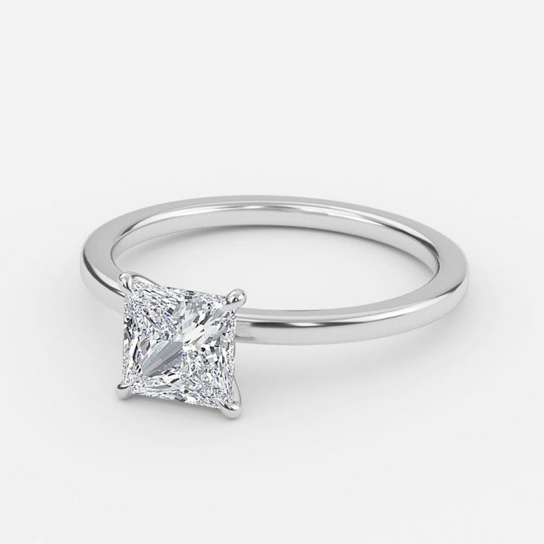Jiani Princess Solitaire Lab Grown Diamond Engagement Ring