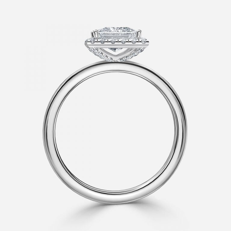 Jodha Princess Halo Lab Grown Diamond Engagement Ring