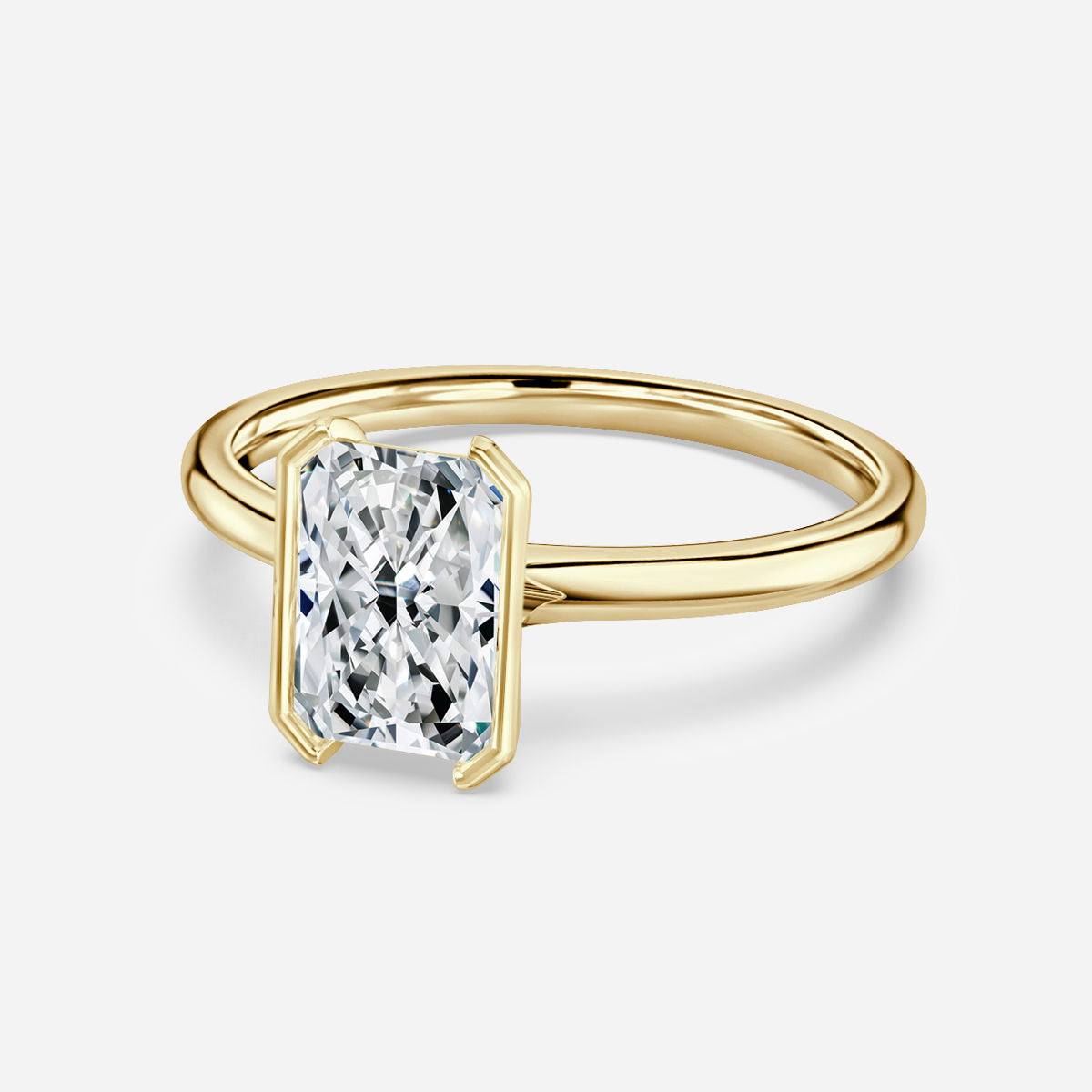 Augusta Radiant Bezel Lab Grown Diamond Engagement Ring