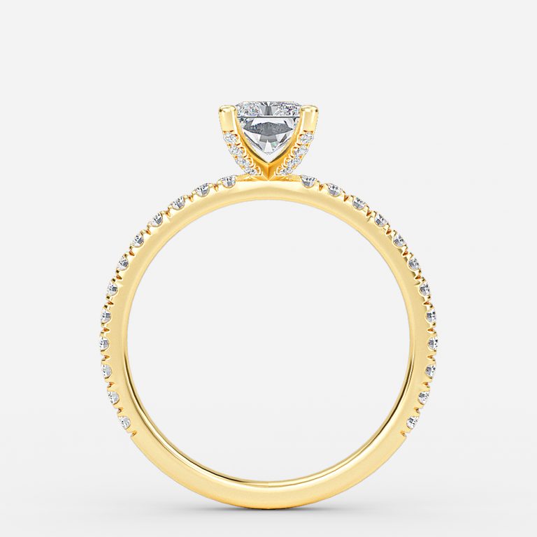 Nhẫn đính hôn kim cương nhân tạo độc đáo Josephine Radiant