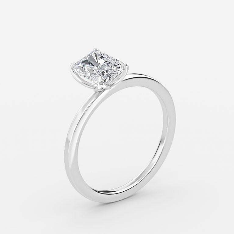 Kolm Radiant Solitaire Lab Grown Diamond Engagement Ring