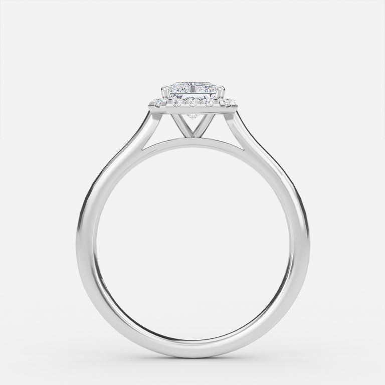 Levi Radiant Halo Lab Grown Diamond Engagement Ring