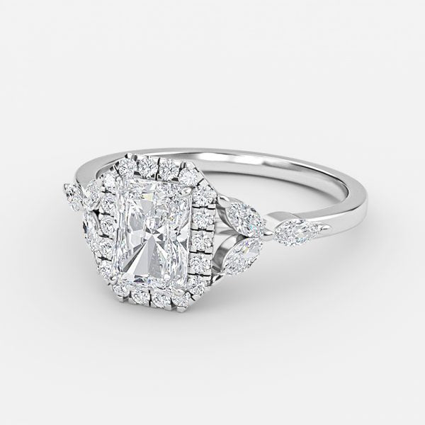 Francis Radiant Halo Lab Grown Diamond Engagement Ring