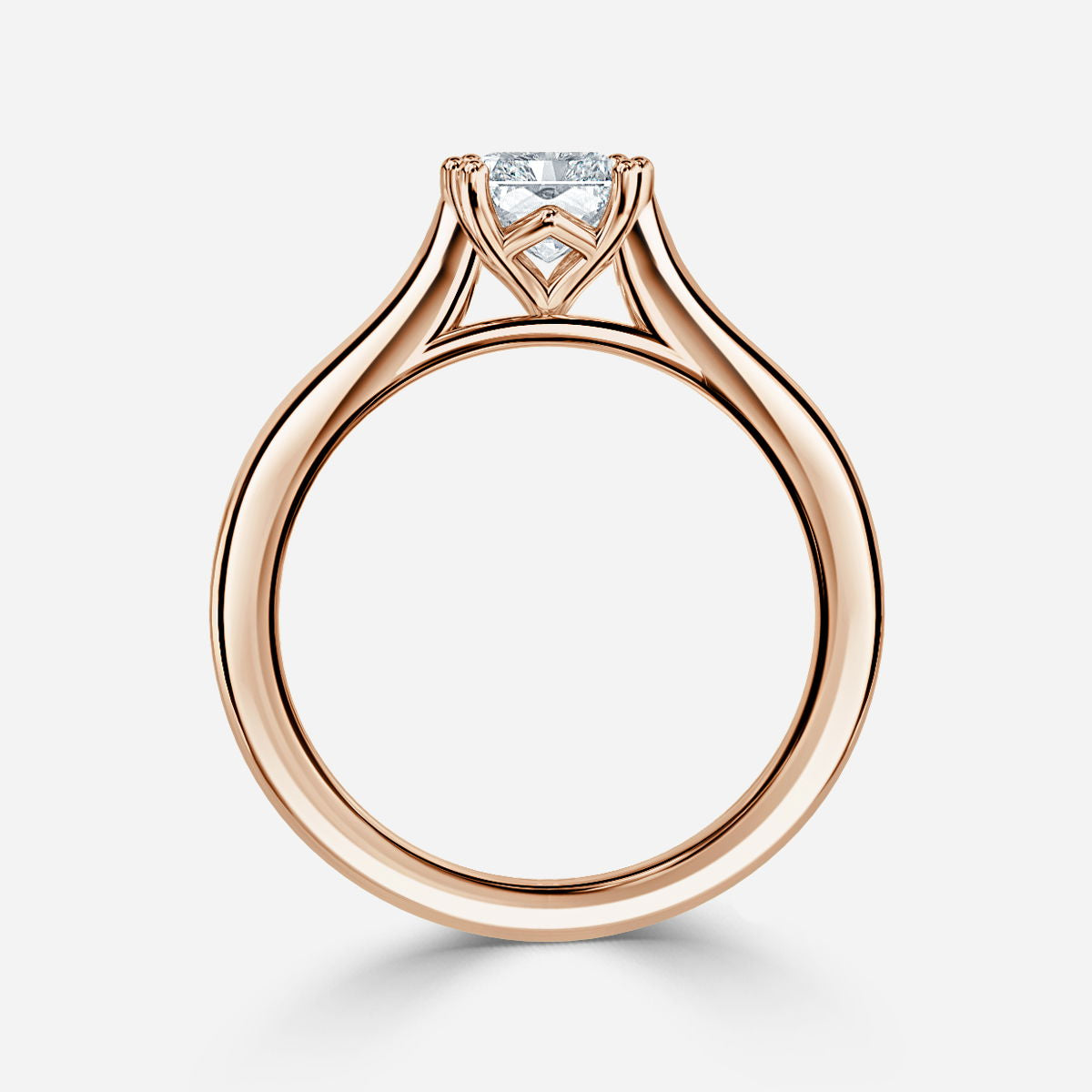Nhẫn đính hôn kim cương nhân tạo Nimi Radiant Solitaire
