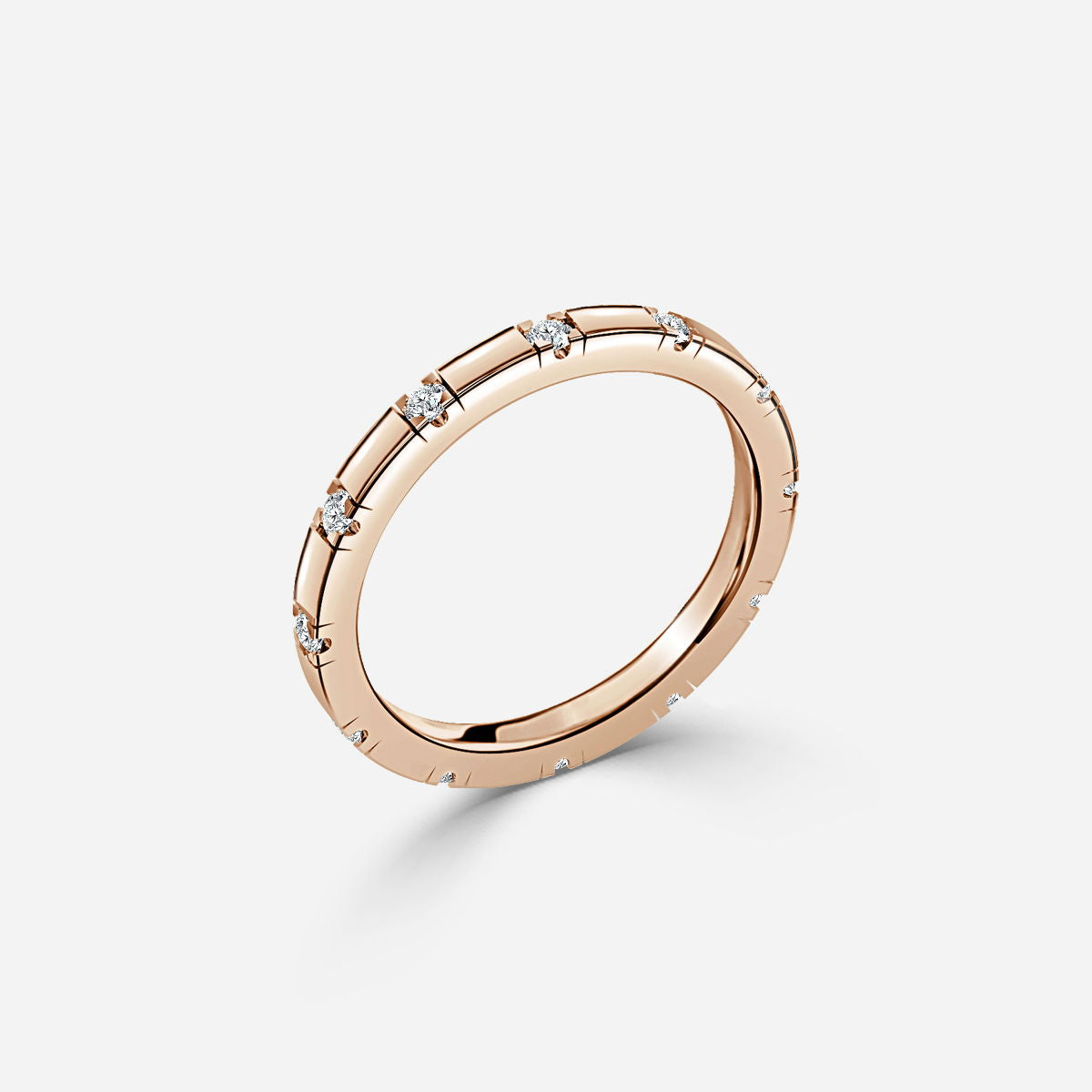 Tuli Round Diamond Wedding Ring