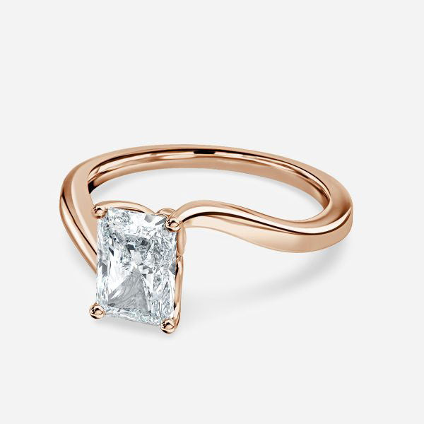 Antares Radiant Solitaire Lab Grown Diamond Engagement Ring