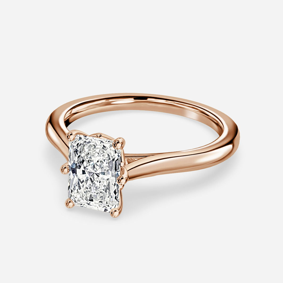 Nhẫn đính hôn kim cương nhân tạo Nimi Radiant Solitaire