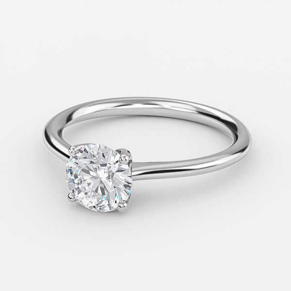 Catalina Round Lab Created Diamond Solitaire Engagement Ring