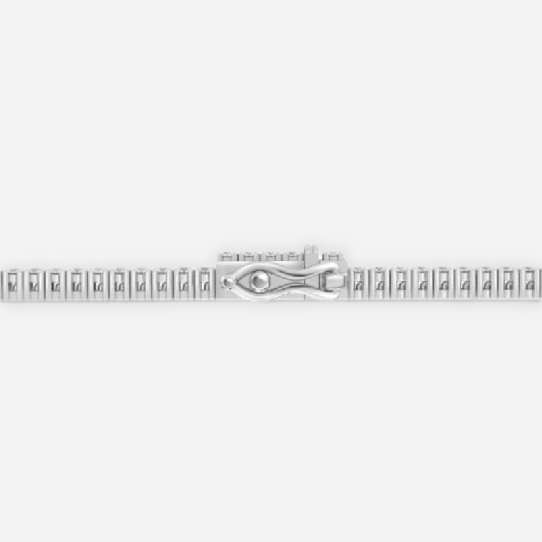 Round Brilliant Cut Lab Diamond Tennis Bracelet