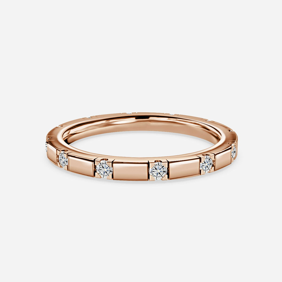 Tuli Round Diamond Wedding Ring