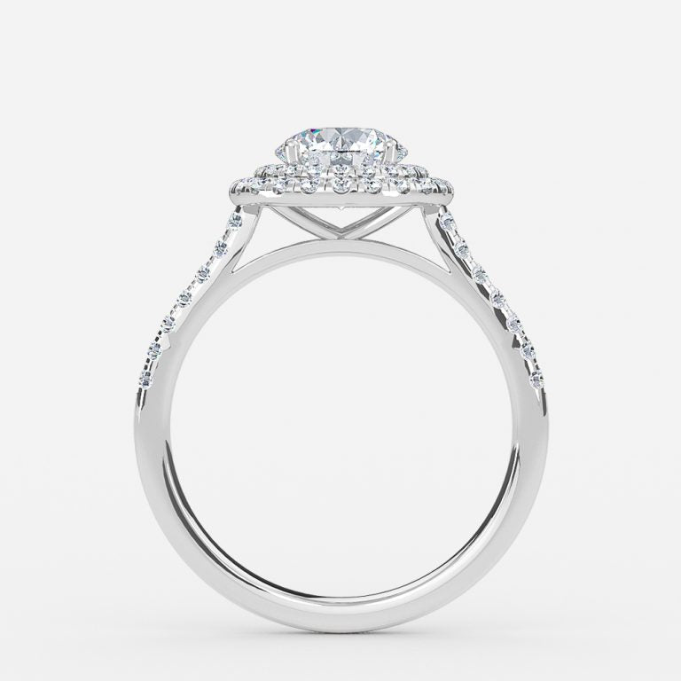 Laila Round Lab Grown Diamond Halo Engagement Ring