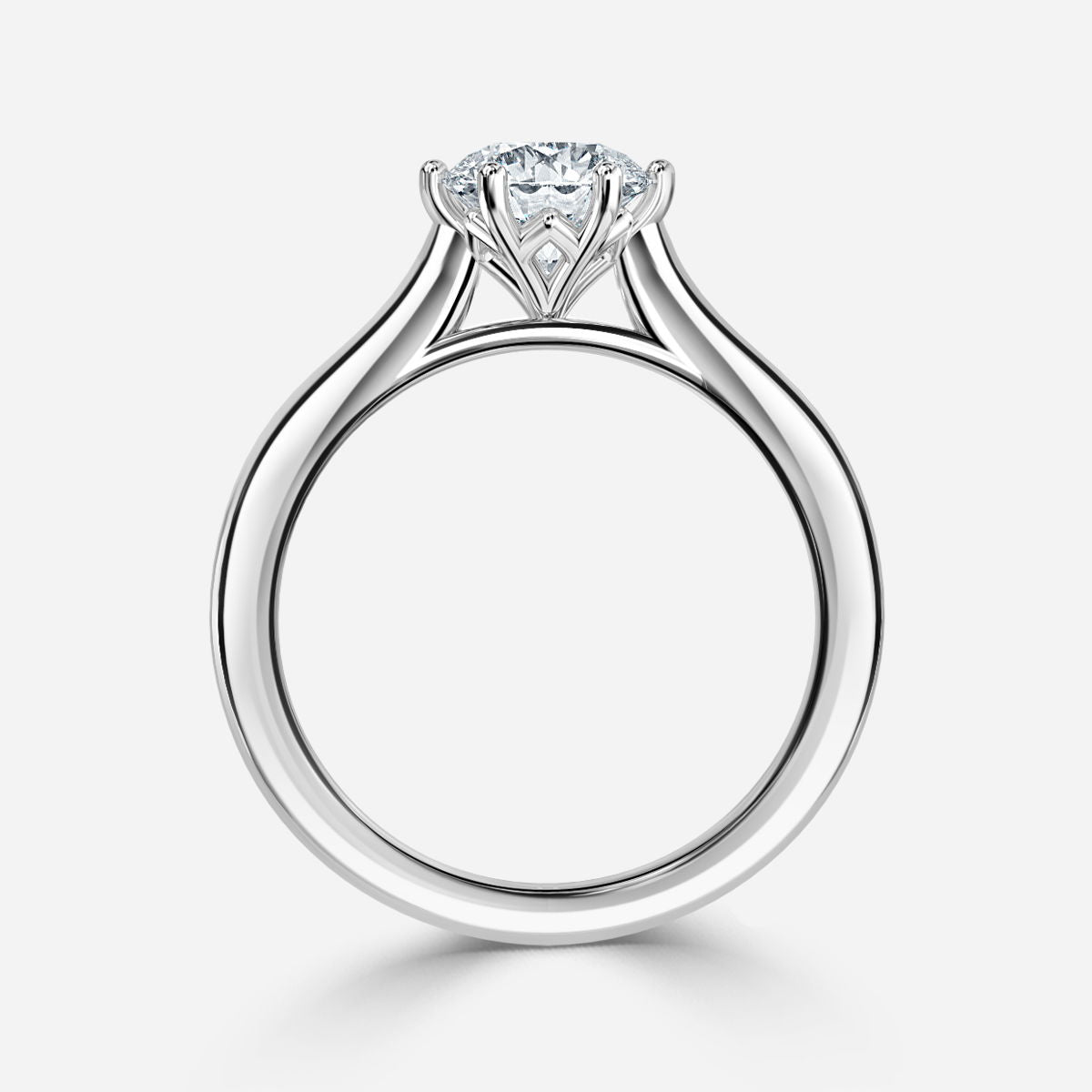 Nhẫn đính hôn kim cương nhân tạo Nimi Round