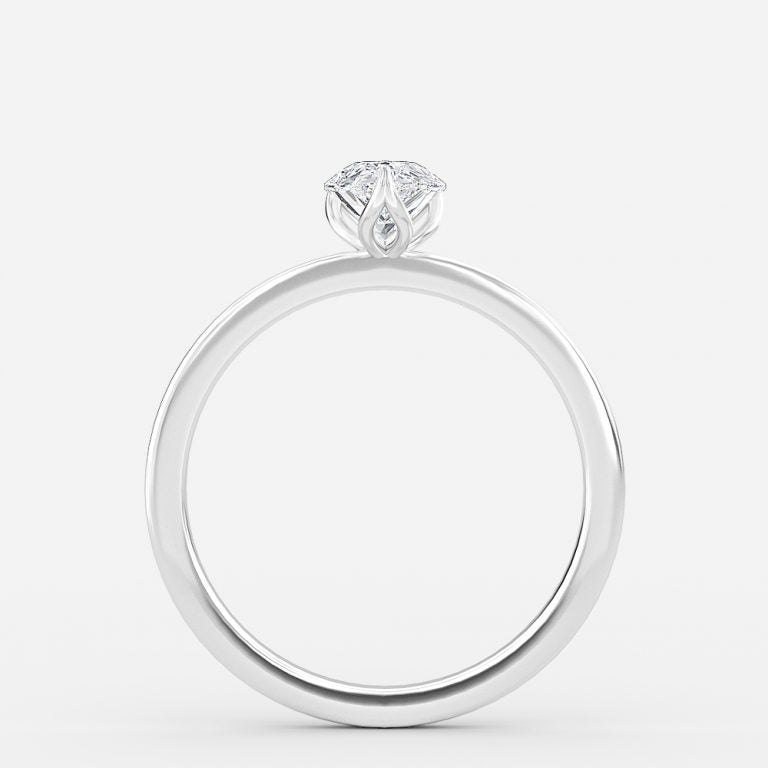 Nhẫn đính hôn kim cương nhân tạo Kolm Pear Solitaire