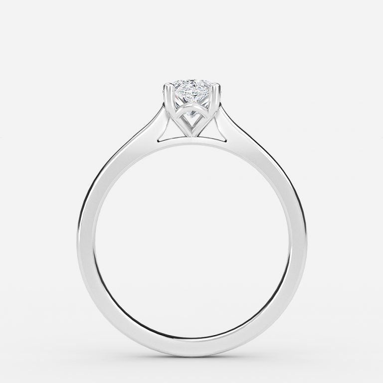 Nhẫn đính hôn kim cương nhân tạo Violette Pear Solitaire