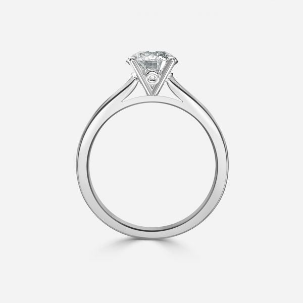Nhẫn đính hôn kim cương nhân tạo Florian Round