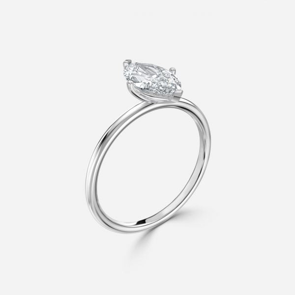 Adaya Marquise Solitaire Lab Grown Diamond Engagement Ring