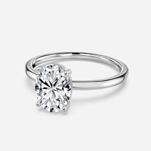Celtic Oval Solitaire Lab Grown Diamond Engagement Ring