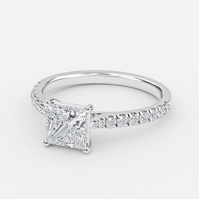 Aradia Princess Diamond Band Engagement Ring