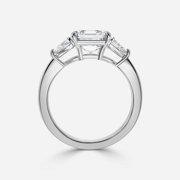 Nhẫn đính hôn ba viên đá của Olina Asscher