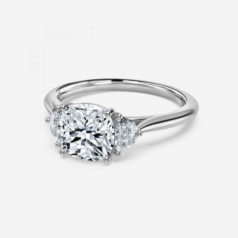 Nhẫn đính hôn Juliette Cushion Three Stones