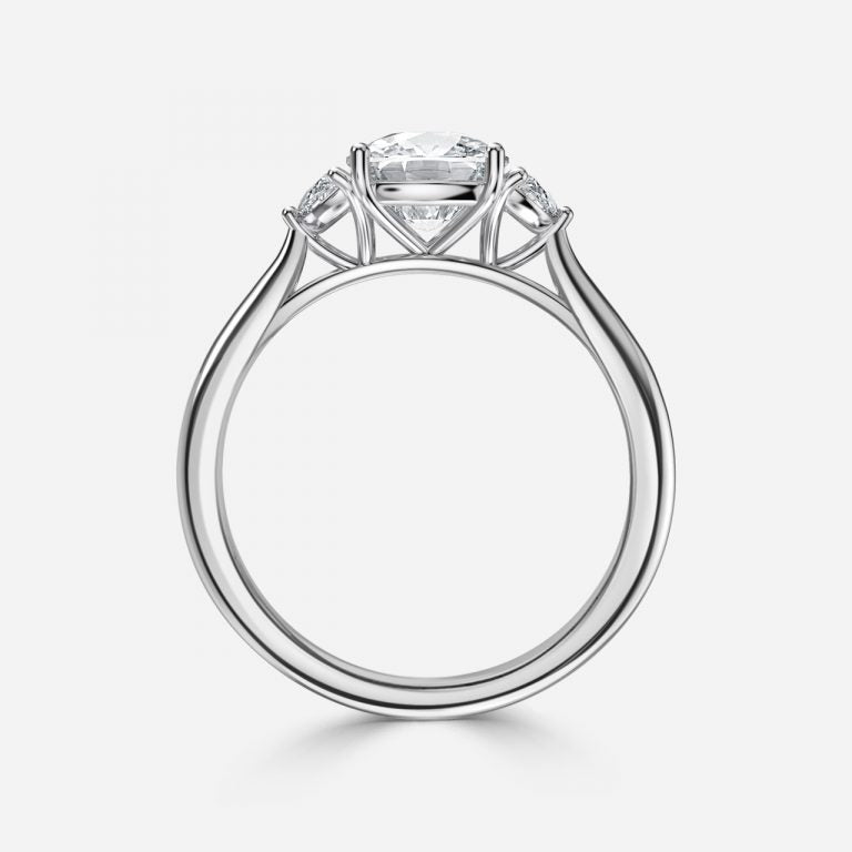 Nhẫn đính hôn Juliette Cushion Three Stones