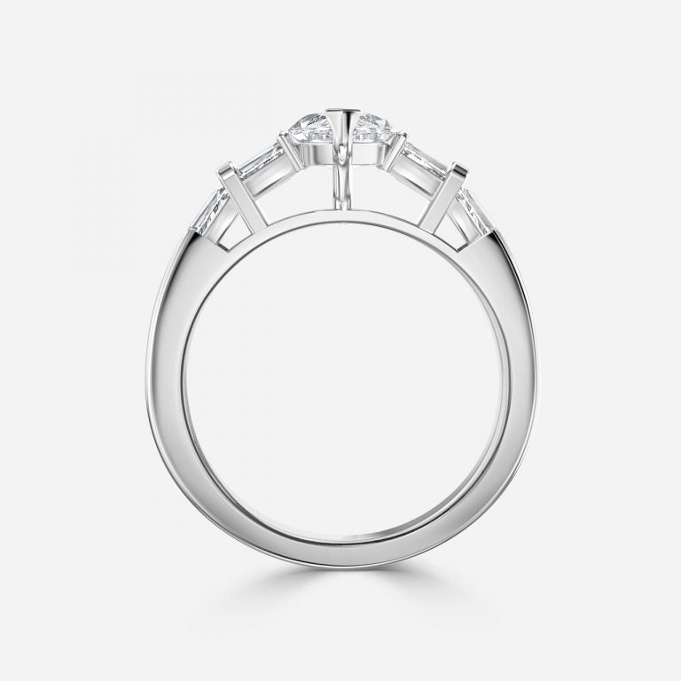Maya Marquise Three Stone Lab Created Diamond Engagement Ring