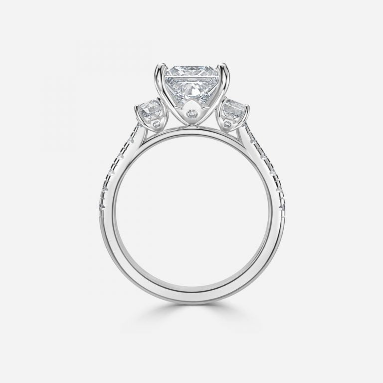 Talia Princess Three Stone Lab Grown Diamond Engagement Ring